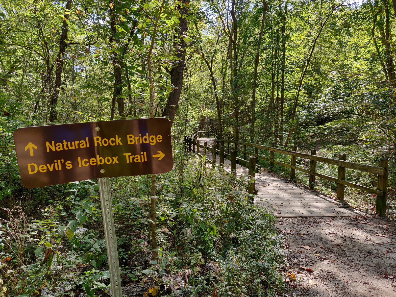 Rock Bridge Memorial State Park - Go Wandering